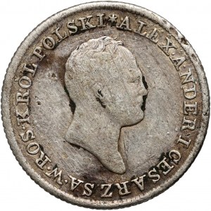 Królestwo Kongresowe, Aleksander I, 1 złoty 1824 IB, Warszawa, rzadki rocznik