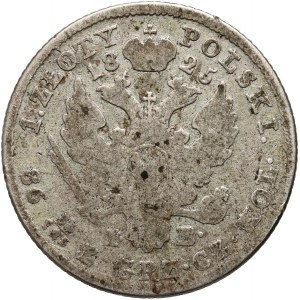 Kongresové kráľovstvo, Alexander I, 1 zloty 1825 IB, Varšava