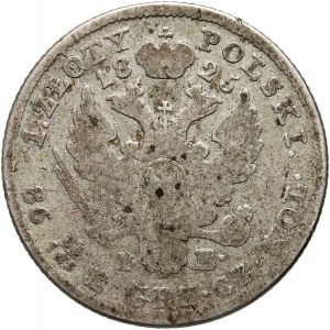 Regno del Congresso, Alessandro I, 1 zloty 1825 IB, Varsavia