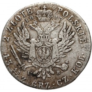 Royaume du Congrès, Alexandre Ier, 2 zloty 1817 IB, Varsovie