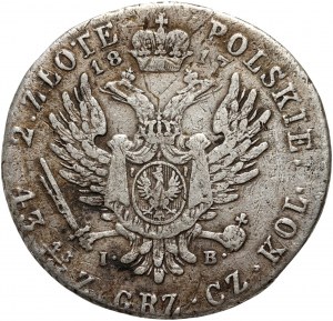 Kongress Königreich, Alexander I., 2 Zloty 1817 IB, Warschau