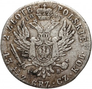 Royaume du Congrès, Alexandre Ier, 2 zloty 1817 IB, Varsovie
