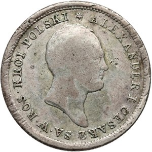 Royaume du Congrès, Alexandre Ier, 2 zloty 1821 IB, Varsovie