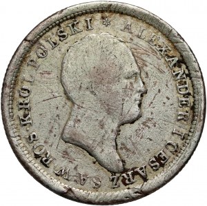 Kongresové kráľovstvo, Alexander I, 2 zloty 1825 IB, Varšava