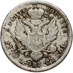 Royaume du Congrès, Alexandre Ier, 2 zloty 1825 IB, Varsovie