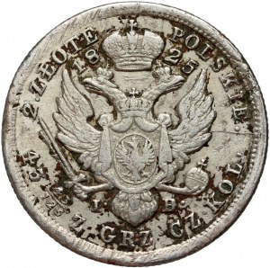 Kongresové kráľovstvo, Alexander I, 2 zloty 1825 IB, Varšava