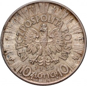 II RP, 10 zloty 1935, Warsaw, Józef Piłsudski