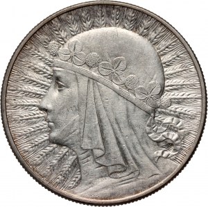 II RP, 10 zloty 1933, Warsaw, Head of a Woman