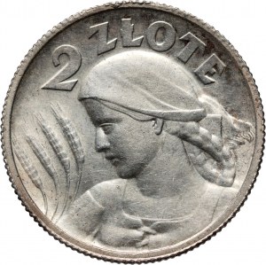 II RP, 2 zl. 1924, Paříž, Harvester