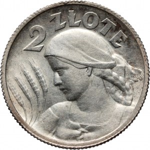 II RP, 2 gold 1924, Paris, Harvester