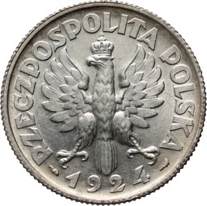 II RP, 2 zloty 1924, Paris, Moissonneur
