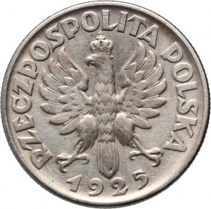 II RP, 2 zloty 1925 senza punto, Filadelfia, Harvester