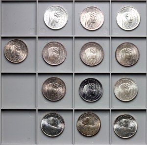 Italy, 1000 lira -set of 13 pieces
