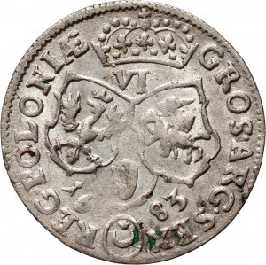 John III Sobieski, sixpence 1683 TLB, Bydgoszcz