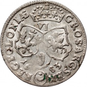 Jean III Sobieski, six pence 1683 TLB, Bydgoszcz