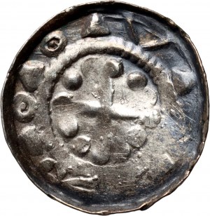 Niemcy, Saksonia, X/XI wiek, denar krzyżowy