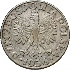 II RP, 5 zloty 1936, Varsovie, Voilier