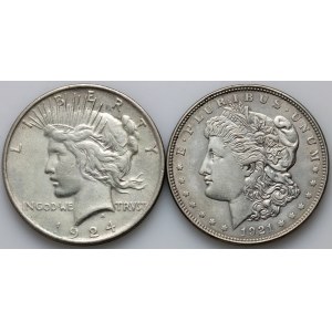 États-Unis d'Amérique, Dollar 1921, Morgan, Dollar 1924, Peace
