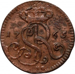 Stanislaw August Poniatowski, penny 1765 VG, Krakow
