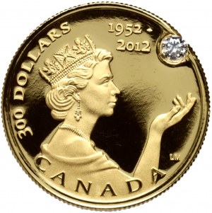 Canada, Elisabetta II, 300 dollari 2012, Giubileo di Diamante della Regina