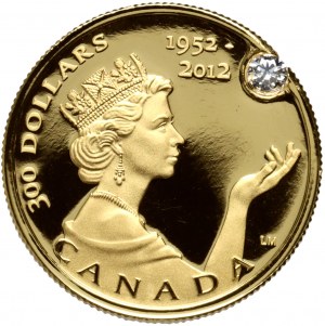 Kanada, Alžbeta II, 300 dolárov 2012, Diamantové jubileum kráľovnej