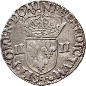 Henrich III. z Valois, 1/4 ecu 1582, Rennes