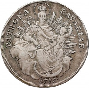 Německo, Bavorsko, Maximilian III Joseph, tolar 1775, Mnichov