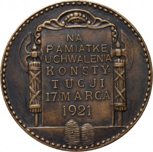 Druhá republika, medaila z roku 1921, prijatie marcovej ústavy