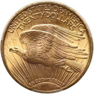 Spojené státy americké, $20 1922, Philadelphia, St. Gaudens