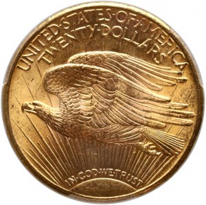 Spojené státy americké, $20 1925, Philadelphia, St. Gaudens