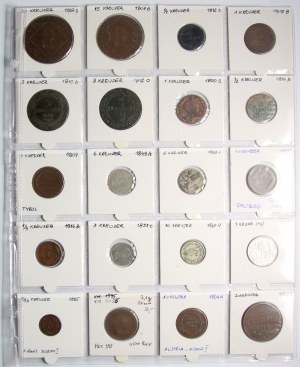 Austria, zestaw 20 monet