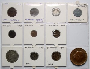 Germany, Italy, Japan, Denmark, Russia; set of 11 coins