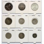 Switzerland, set of 9 coins