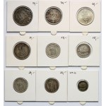 Switzerland, set of 9 coins