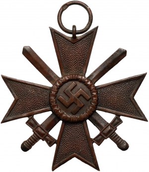 Germania, Terzo Reich, Croce al merito di guerra di 2a classe con spade 1939, rif. 83-Emil Peukert
