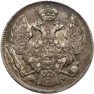 Russian partition, Nicholas I, 30 kopecks = 2 zlotys 1836 MW, Warsaw