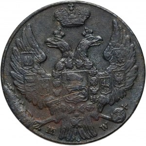 Kongresové kráľovstvo, Nicholas I, 1 penny 1839 MW, Warsaw - bodka za dátumom