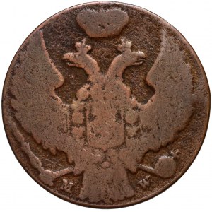 Kongress-Königreich, Nikolaus I., 1 Pfennig 1839 MW, Warschau - Punkte sowohl nach Datum als auch nach GROSZ