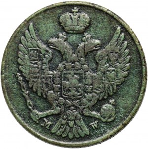 Russische Teilung, Nicholas I, 3 grosze 1841 MW, Warschau - seltener Jahrgang