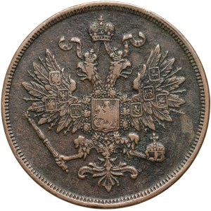 Ruské dělení, Alexandr II, 2 kopějky 1861 BM, Varšava