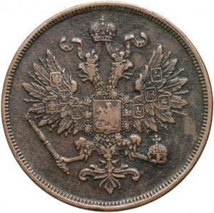 Russische Teilung, Alexander II, 2 Kopeken 1861 BM, Warschau