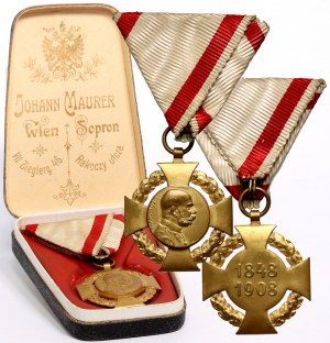 Austria, Franciszek Józef, Krzyż Jubileuszowy Wojskowy 1848-1908