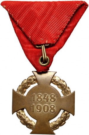 Austria, Franciszek Józef, Krzyż Jubileuszowy Cywilny 1848-1908