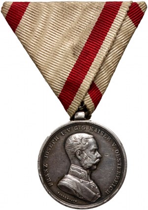 Autriche-Hongrie, Médaille d'argent pour la bravoure, deuxième classe