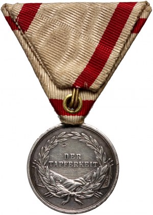 Autriche-Hongrie, Médaille d'argent pour la bravoure, deuxième classe