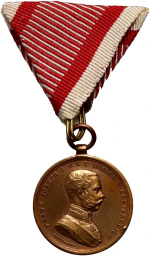 Autriche-Hongrie, Médaille de bronze pour la bravoure, deuxième classe