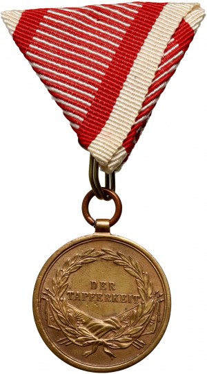Autriche-Hongrie, Médaille de bronze pour la bravoure, deuxième classe