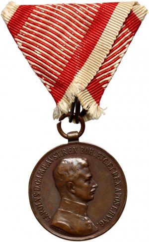 Autriche-Hongrie, Charles Ier, Médaille de bronze pour le courage