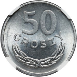 PRL, 50 groszy 1949, aluminium