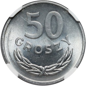 PRL, 50 groszy 1949, alluminio